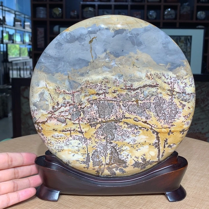 广西国画石摆件，观赏收藏