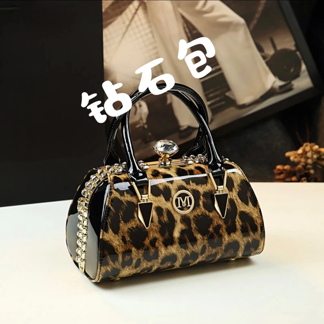 经典新款豹纹手提包3466