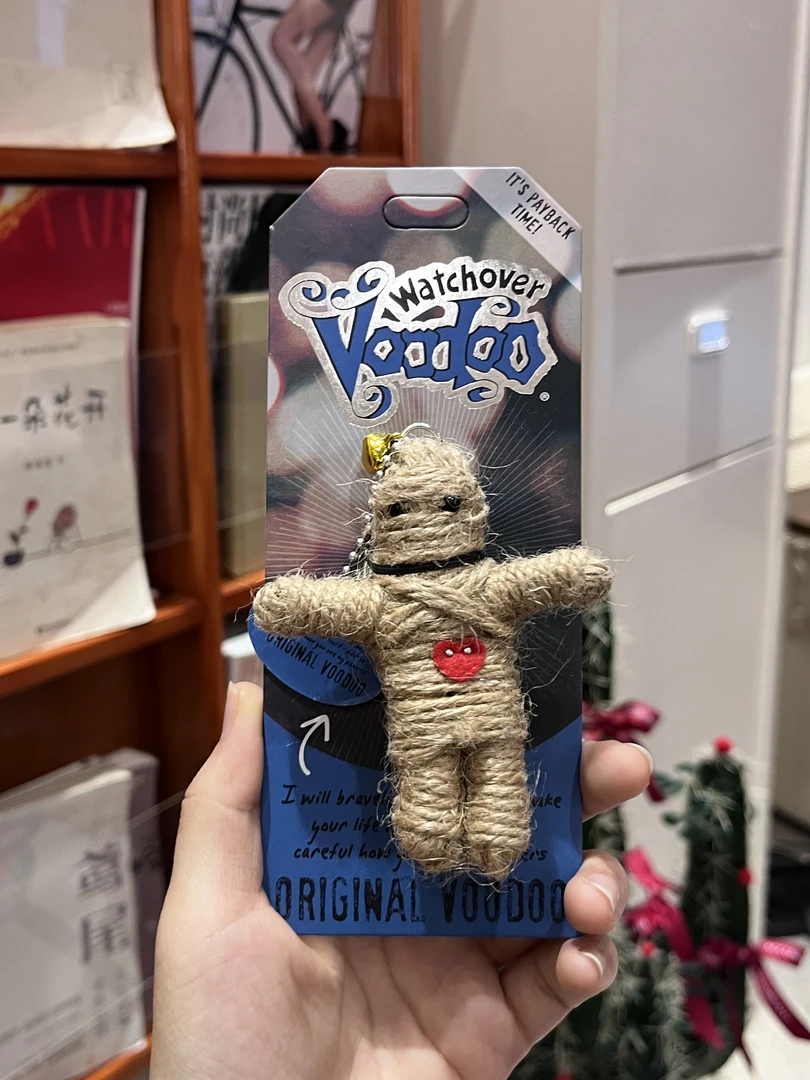 潮玩手工DIY编制木乃伊挂件巫毒娃娃公仔（带故事卡）-原始巫毒娃娃