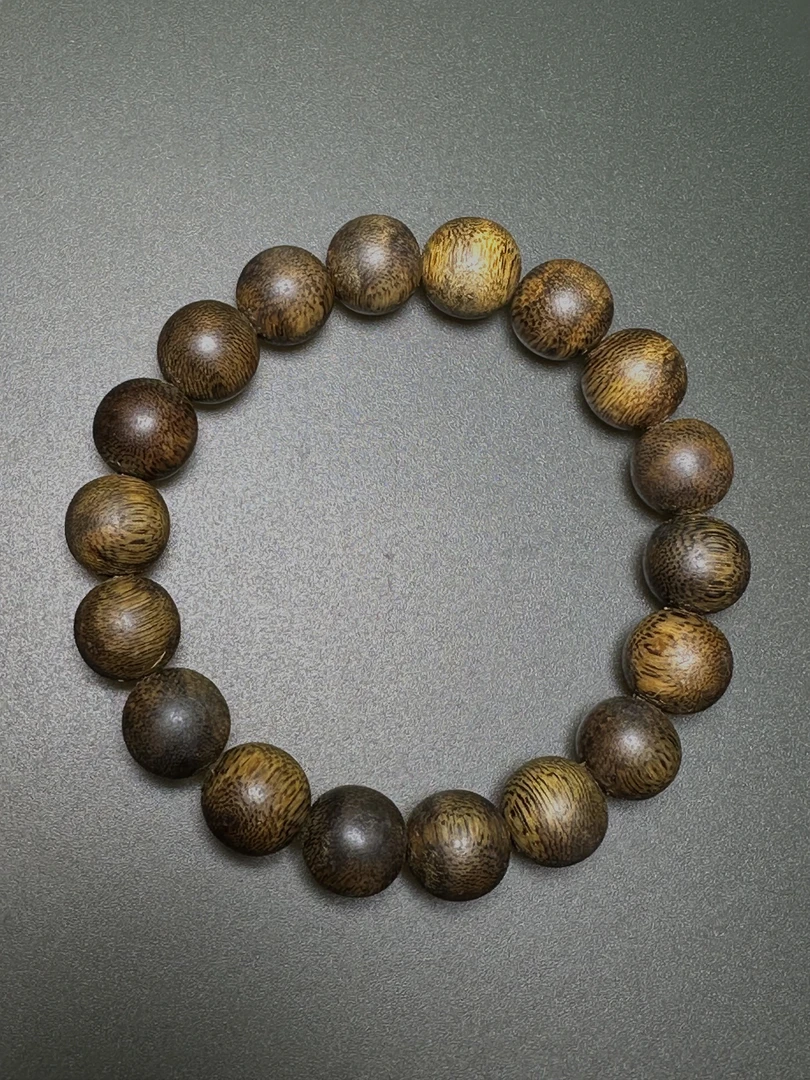 香韵幽沉 莺歌绿奇楠天然沉香手串12mm圆珠 多样性发货一条10克+