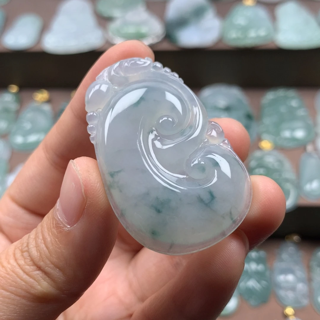 颈饰未镶嵌翡翠天然翡翠