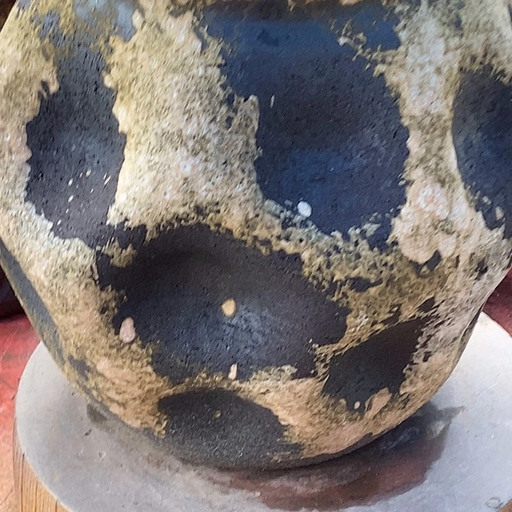 紫砂花盆口18高度25手工