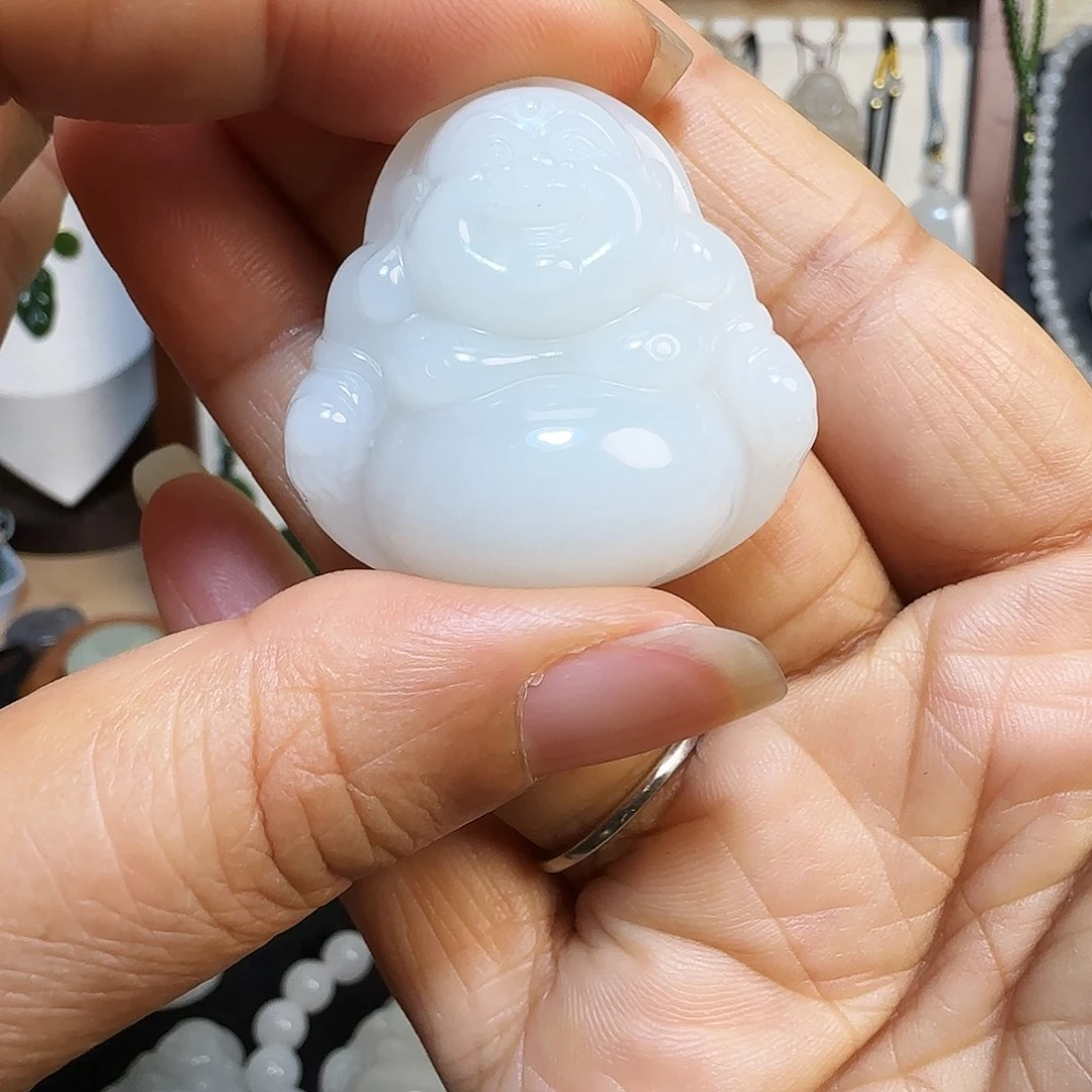 和田玉未镶嵌吊坠(不含链)