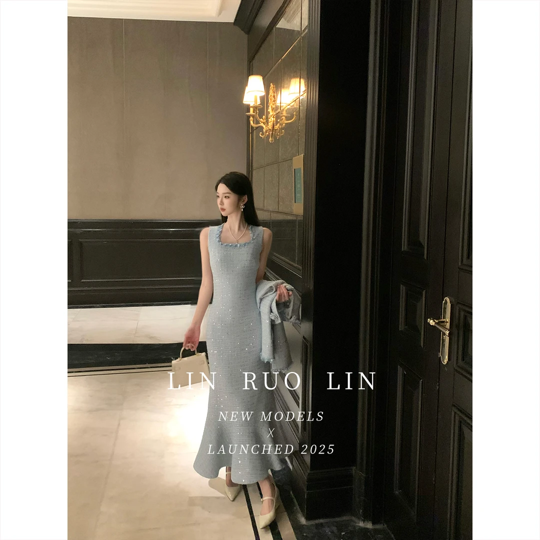 LRL【蓝色妖姬】原创设计法式小香风套装RL13181046-RL13151047