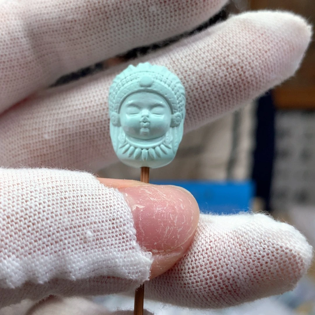 绿松石未镶嵌挂件