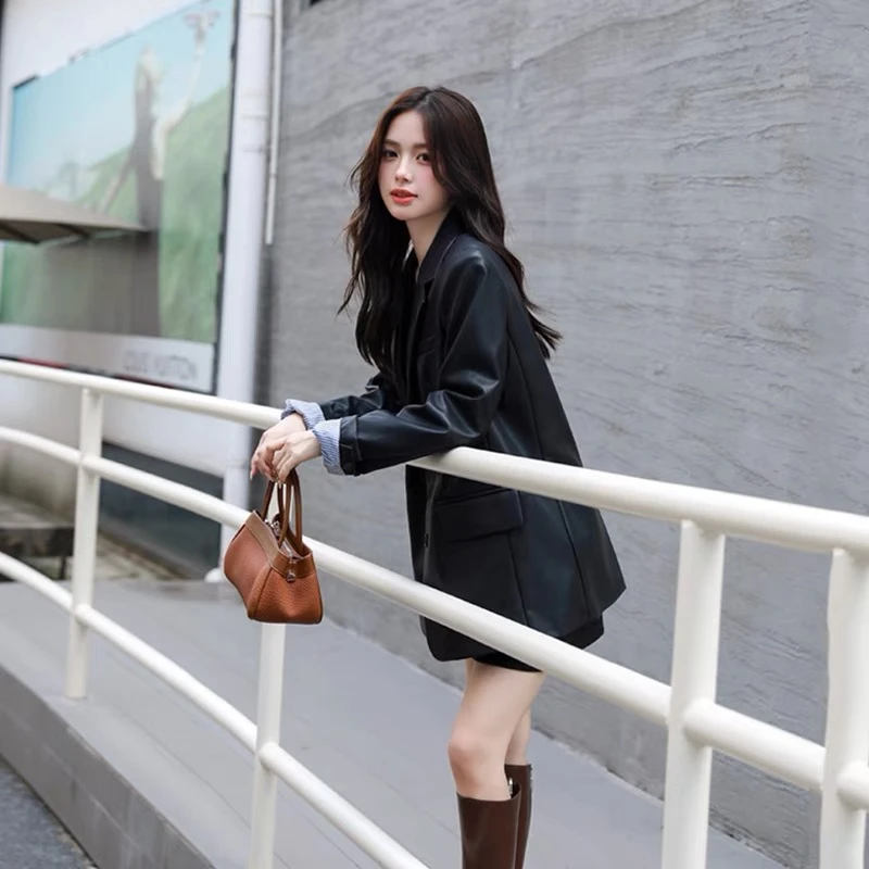 2025初春新爆款小个子高级感宽松韩版洋气西装外套0115