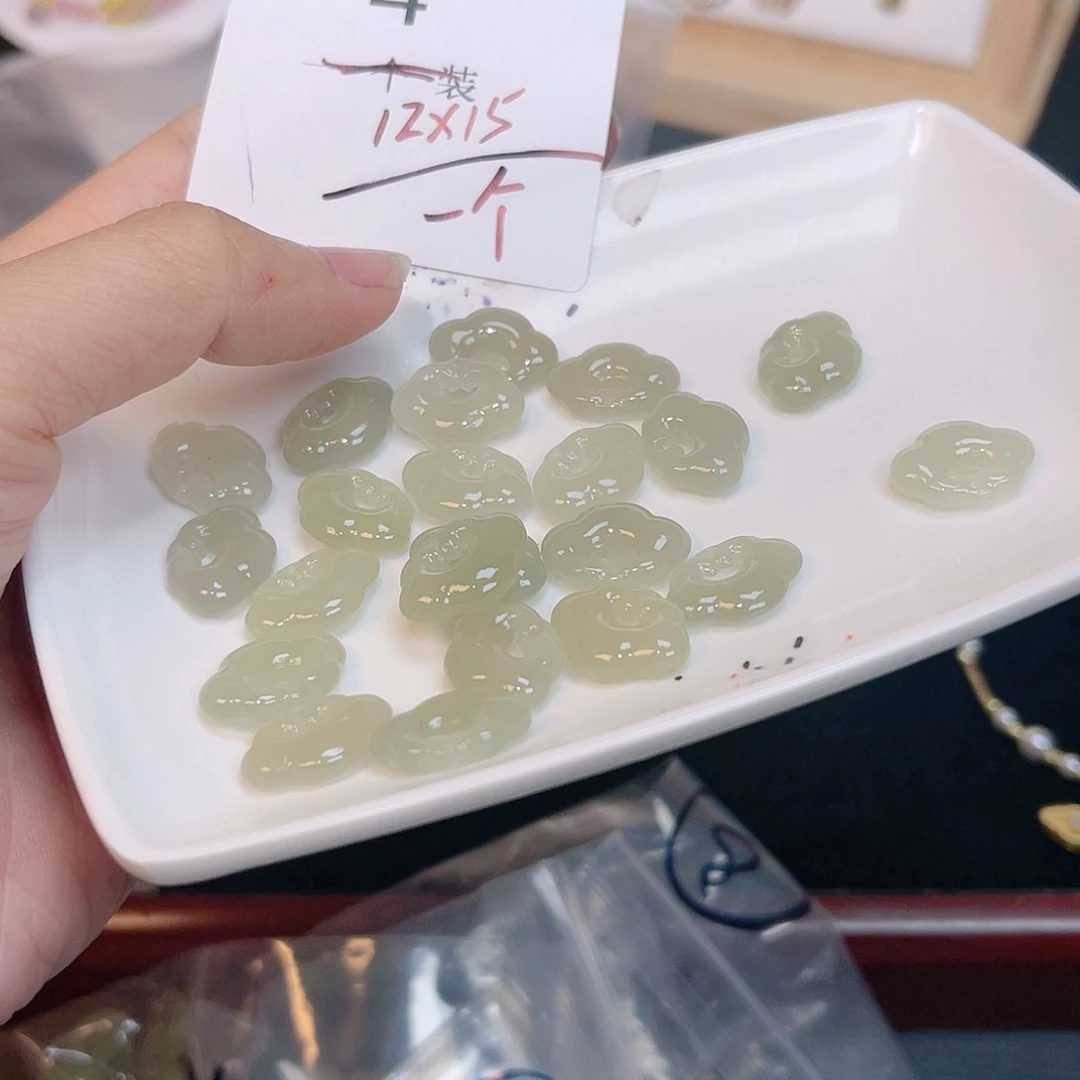 和田玉珠宝半成品未镶嵌4