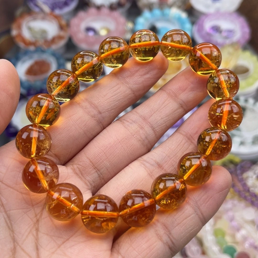 水晶手链未镶嵌用****8黄水晶