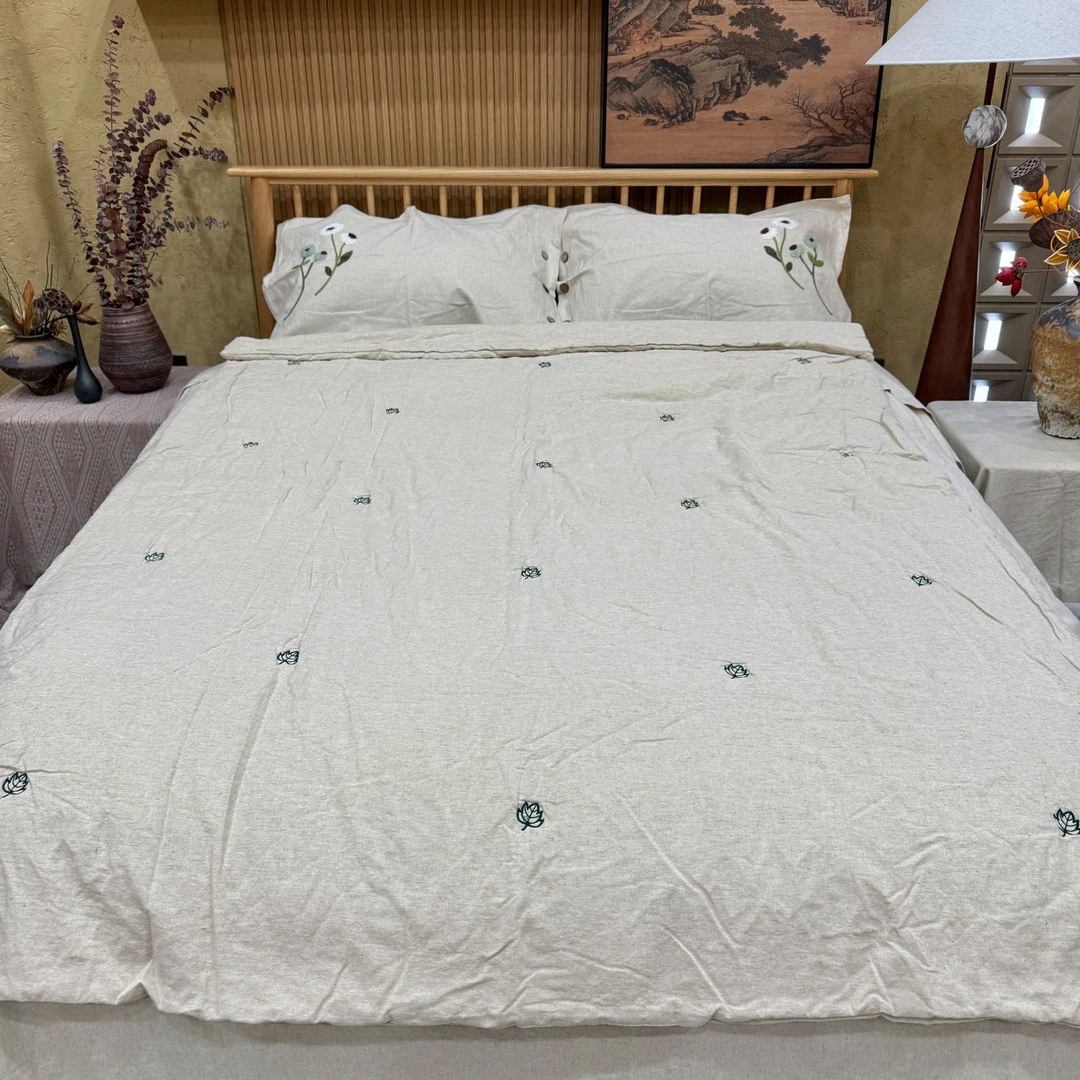 【麻代先生专属】罗布麻绿色树叶被子150*200