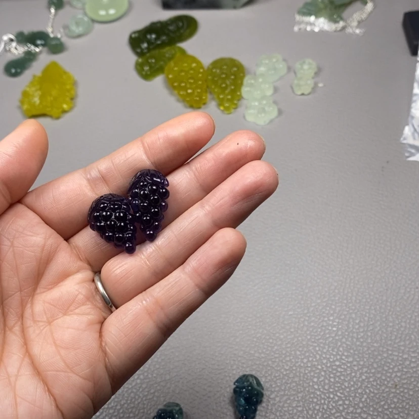 【闪购商品】萤石挂件耳饰耳环项链未镶嵌瓜*瓜