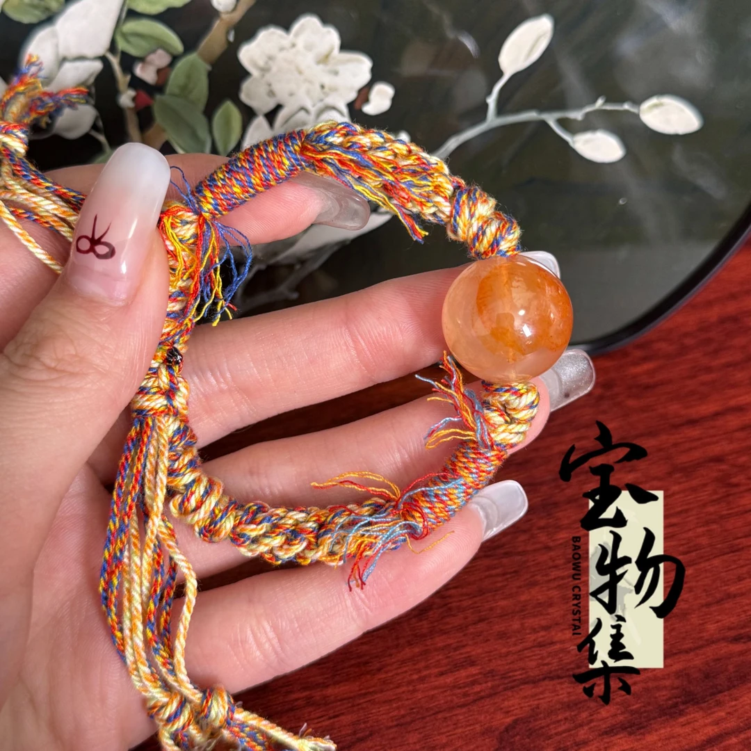 【宝物集】黄胶花手绳