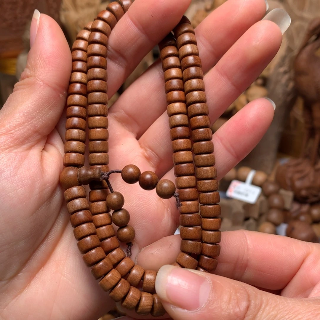 檀香木手串/手链老山檀香药片多圈