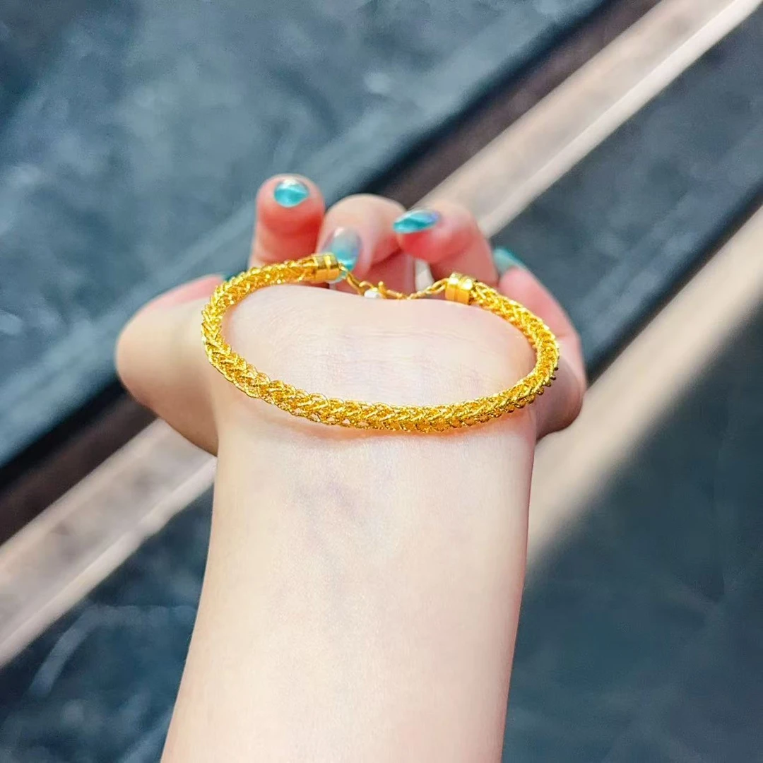 【新美源】足金999 5G工艺 肖邦编织镯链14.54克