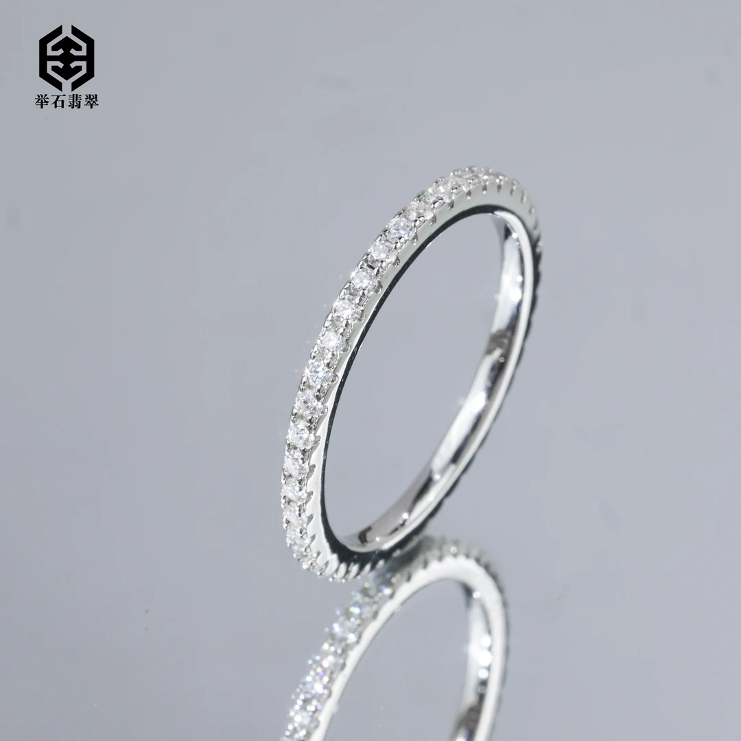 925银莫桑石银制品 【举石】X0513-9819-526莫桑钻戒指（一件/自选）F