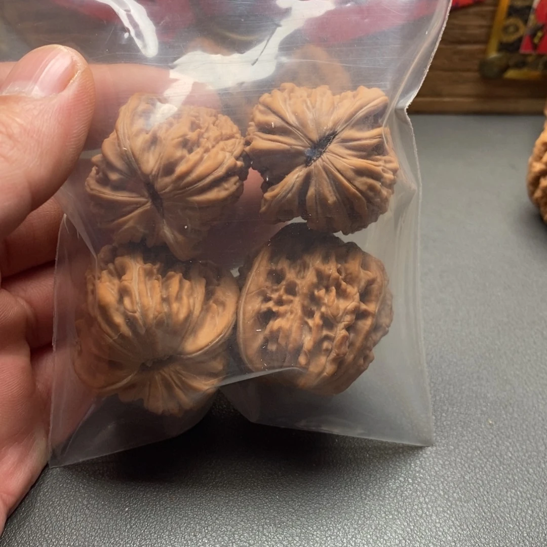 吊坠文玩核桃楼子两对