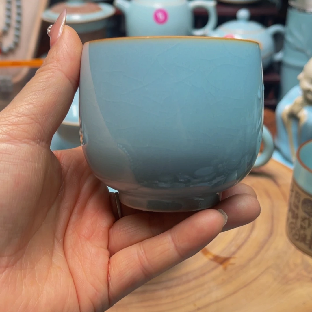 【闪购商品】摆件瓷李*念河南御盏窑，正品茶器，摆件瓷珠坊