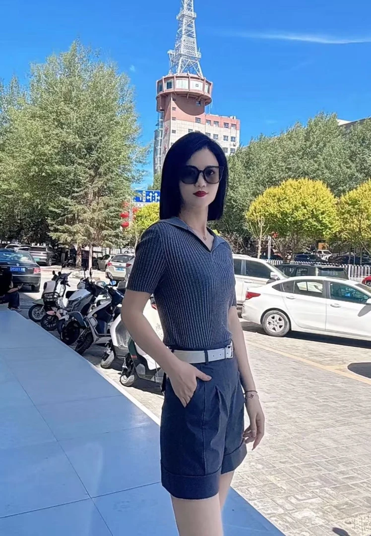 【上衣】【商场同款女装】2025夏季新款休闲短袖T恤针织衫上衣女3128