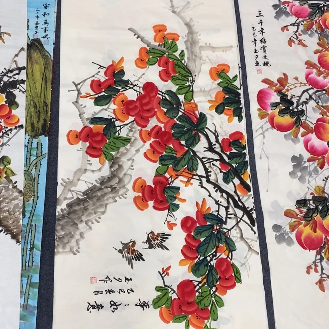 国画尺寸140✖️70四尺手绘画