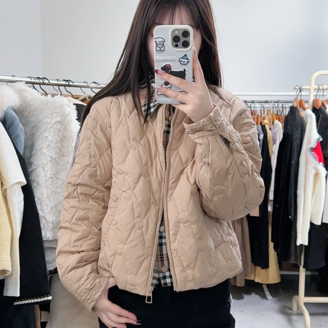 Lagogo/拉谷谷冬季短款羽绒服时尚保暖宽松外套简约MCYY25XA70