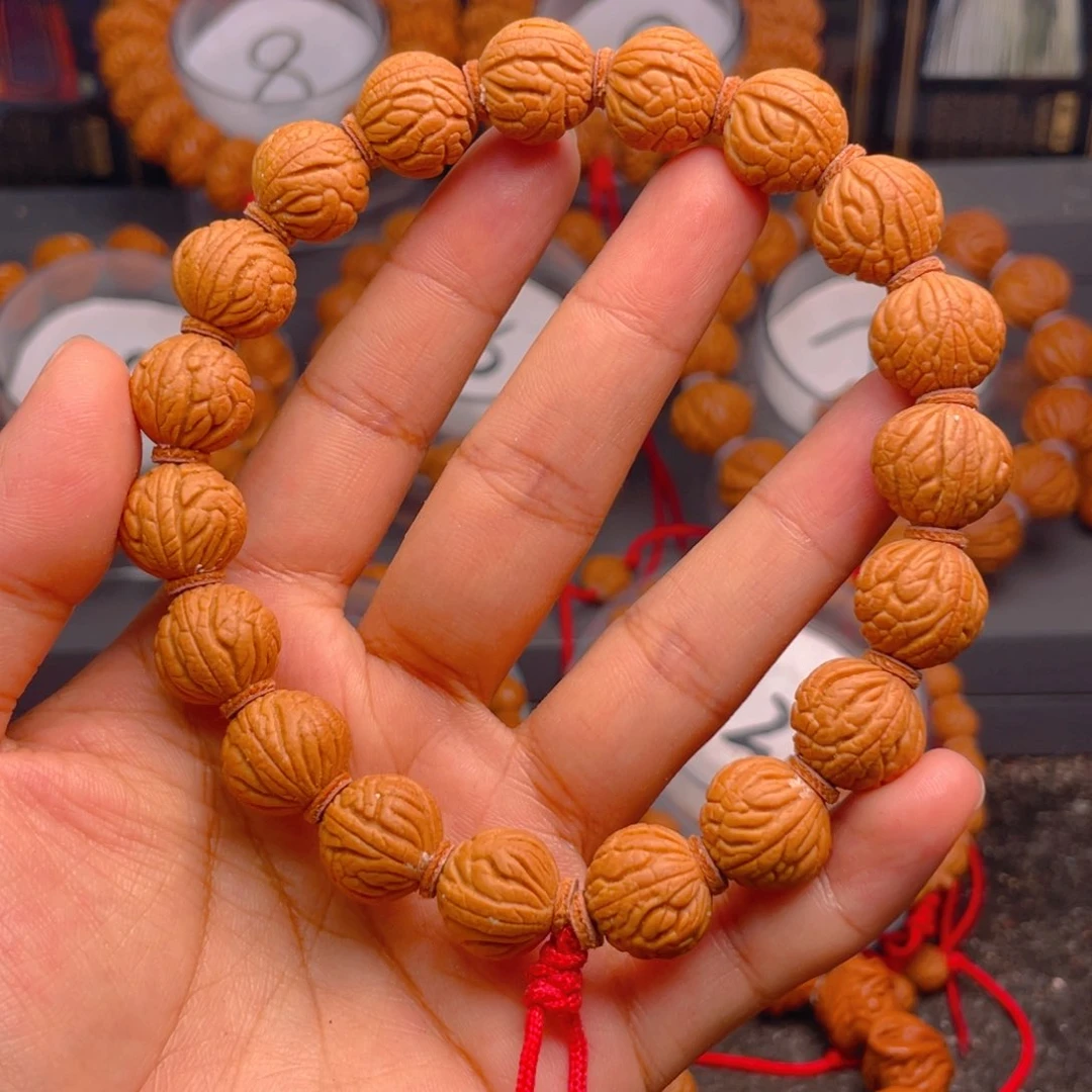 桃核手串红红火火7