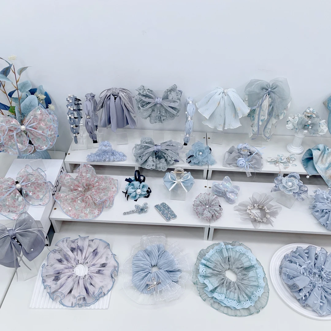 【301M-599M】曼小曼2025春夏季新饰品头饰轻奢抓夹发圈发绳头花