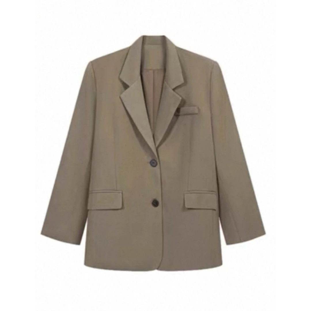 B2004   2025秋季新款高级感气质宽松休闲百搭高品质西服外套