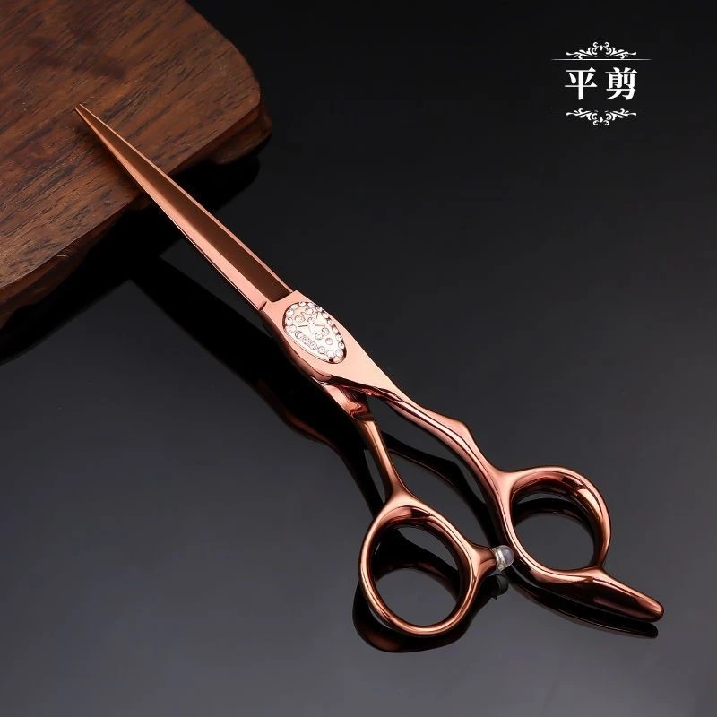 玫瑰金美发工具剪刀理发师剪子理发剪专业剪碎发剪发廊理发店专用