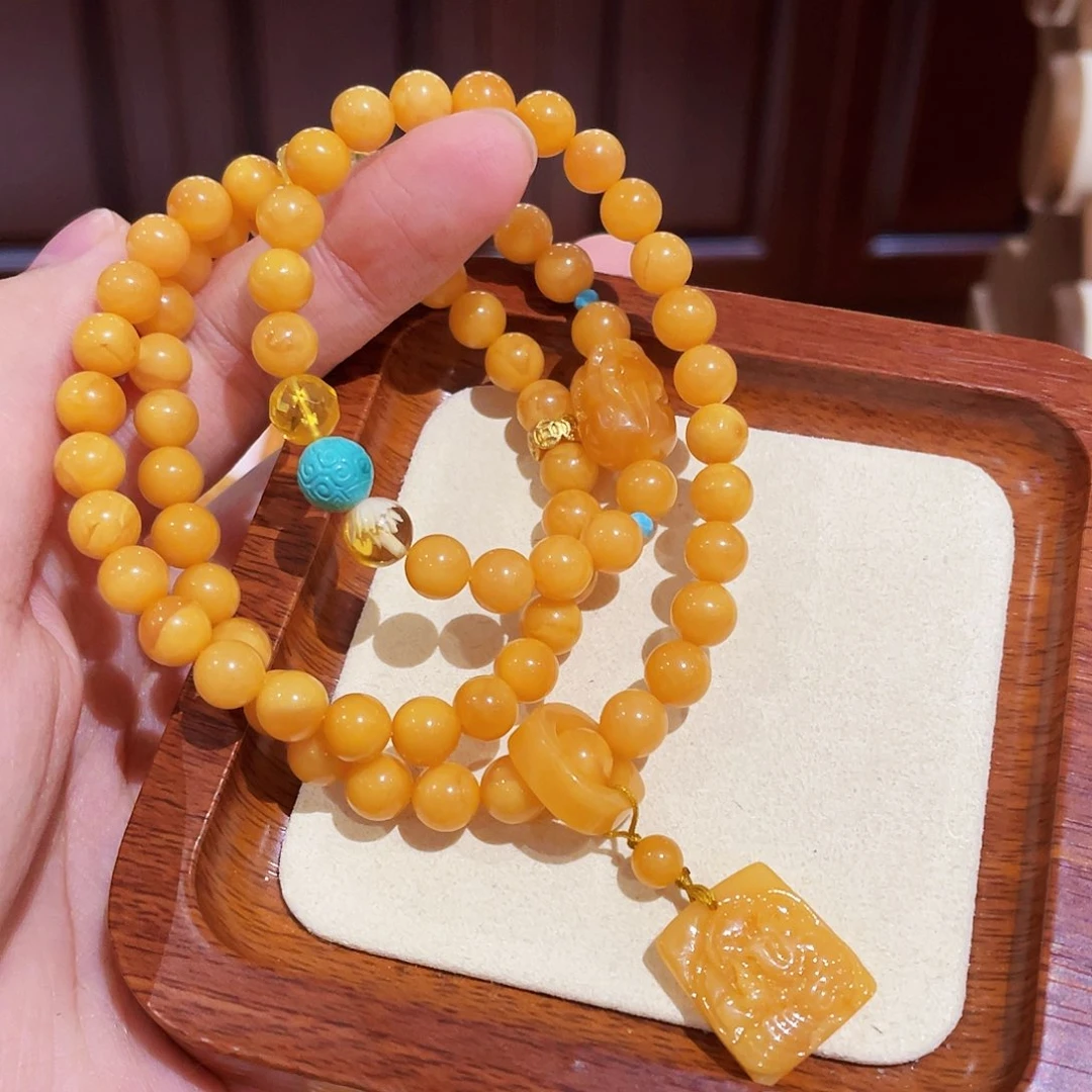 蜜蜡手链未镶嵌手串