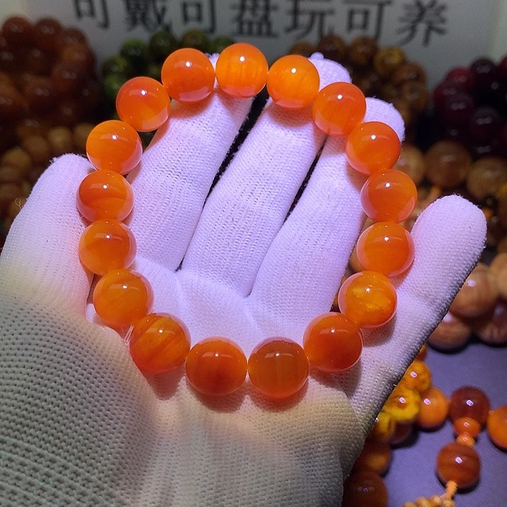 松木（琥珀木）手串/手链1.3 包浆高货