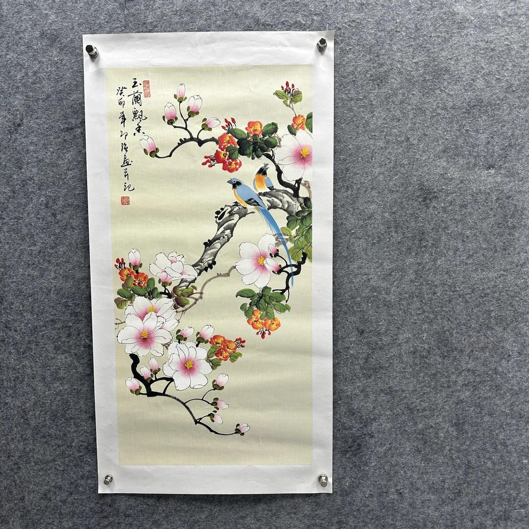 【玉兰飘香】邵老师亲笔手绘115*60cm
