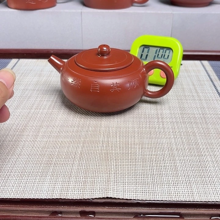 兰***剑紫砂茶壶宜兴原矿泥料手工紫砂壶