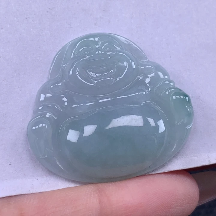 颈饰未镶嵌翡翠佛公吊坠