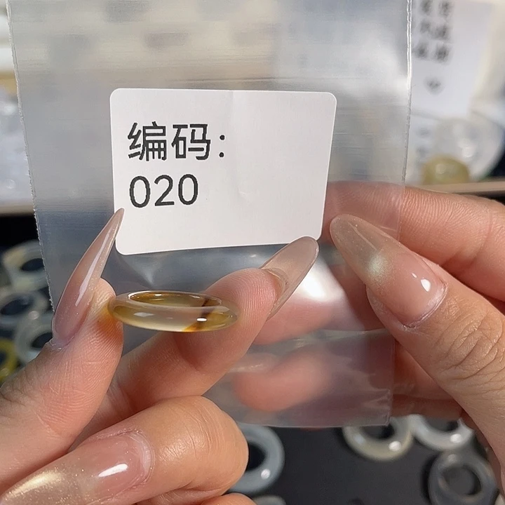 玛瑙/玉髓未镶嵌戒指020港8