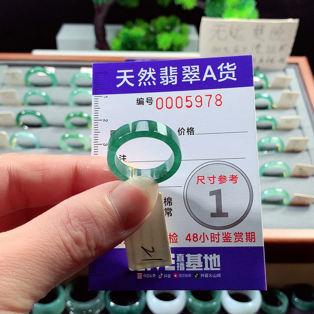 翡翠戒指未镶嵌21号