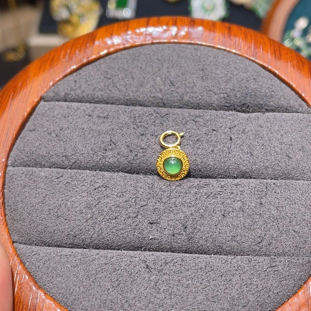 翡翠银S925镶嵌颈饰