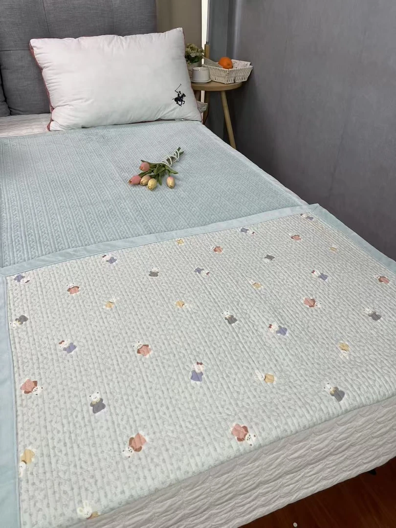 牛奶绒床盖单人学生宿舍双面两用绗缝2025新款