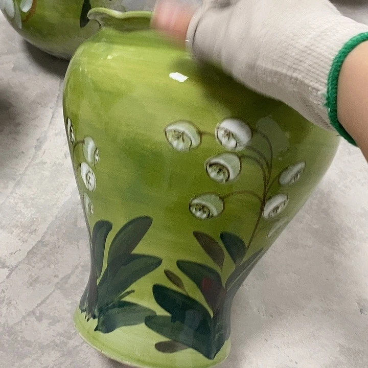 缸甜*13xc景德镇陶瓷花盆微瑕