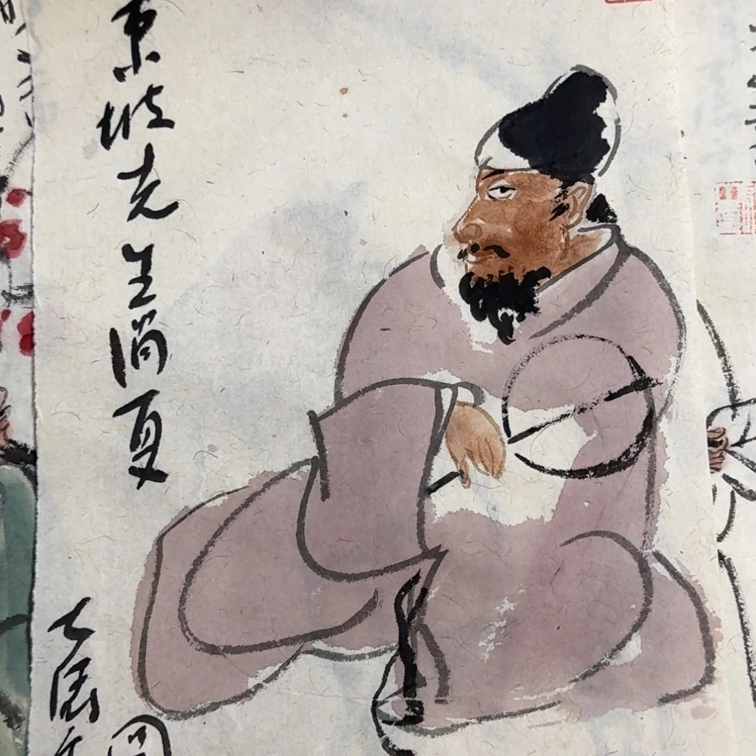 国画Mouth jug giving