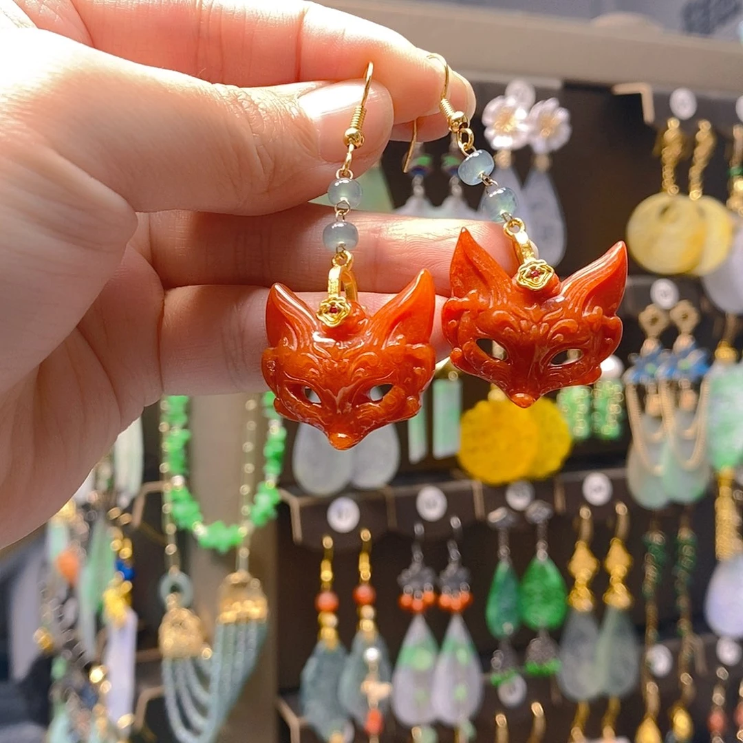 未镶嵌翡翠耳饰翡翠
