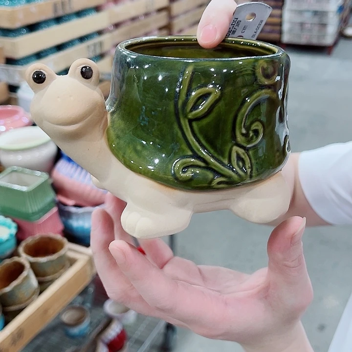 有孔，凑10元包邮陶瓷花盆发货！