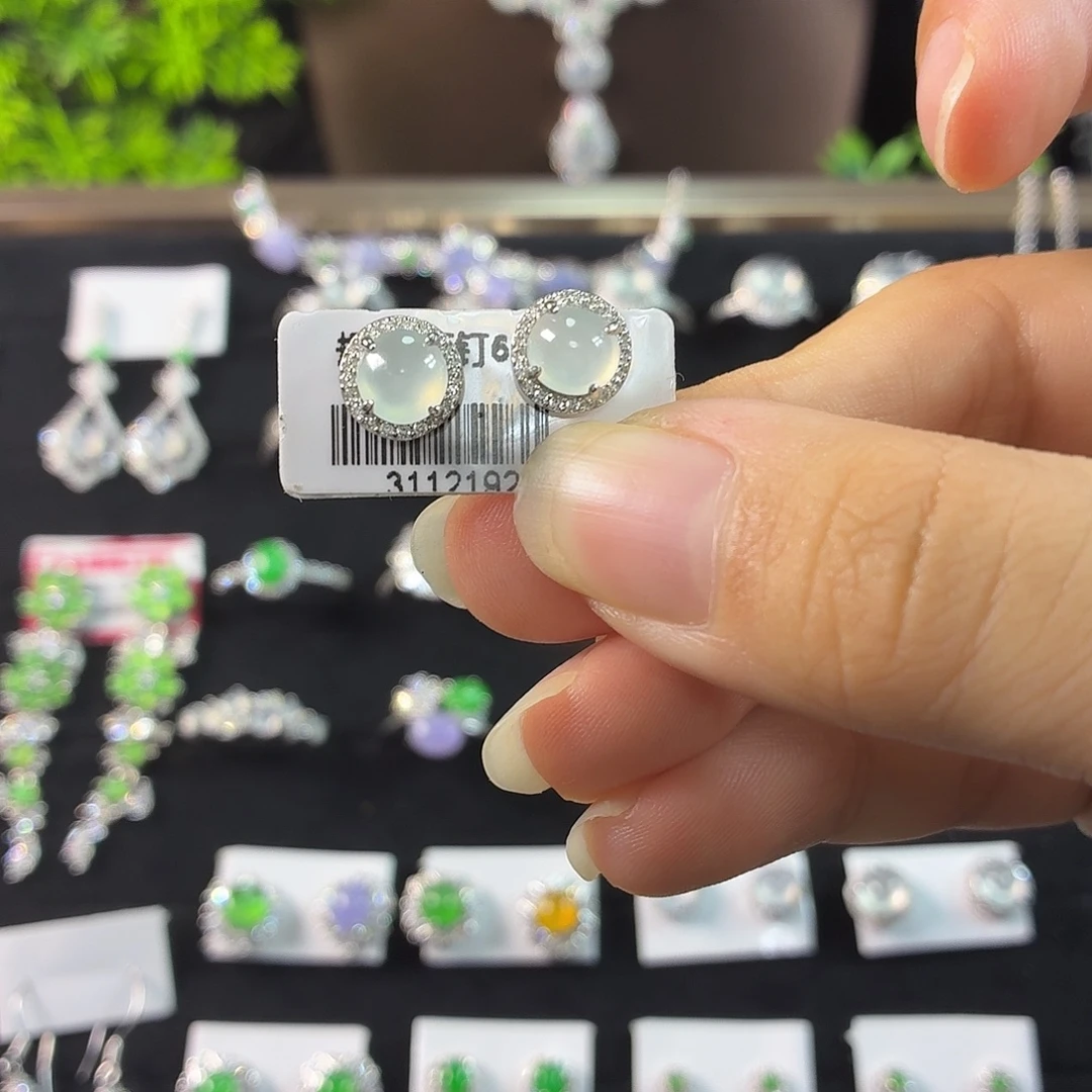 银S925镶嵌戒指翡翠