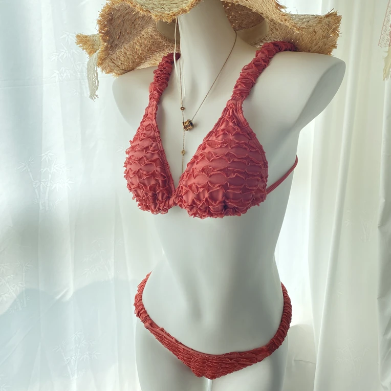 直播间专拍款 孤品编码拍单 默认微瑕分体性感比基尼泳衣