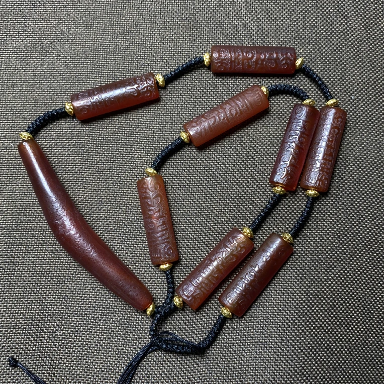 清仓处理玛瑙项链挂件尺寸