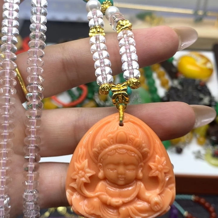 银S925镶嵌颈饰水晶吊坠