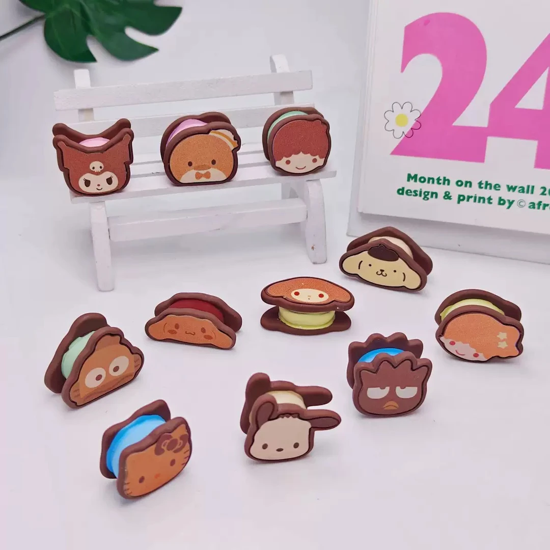 【许愿+对对碰+九宫格】三丽鸥立体小饼干diy树脂饰品