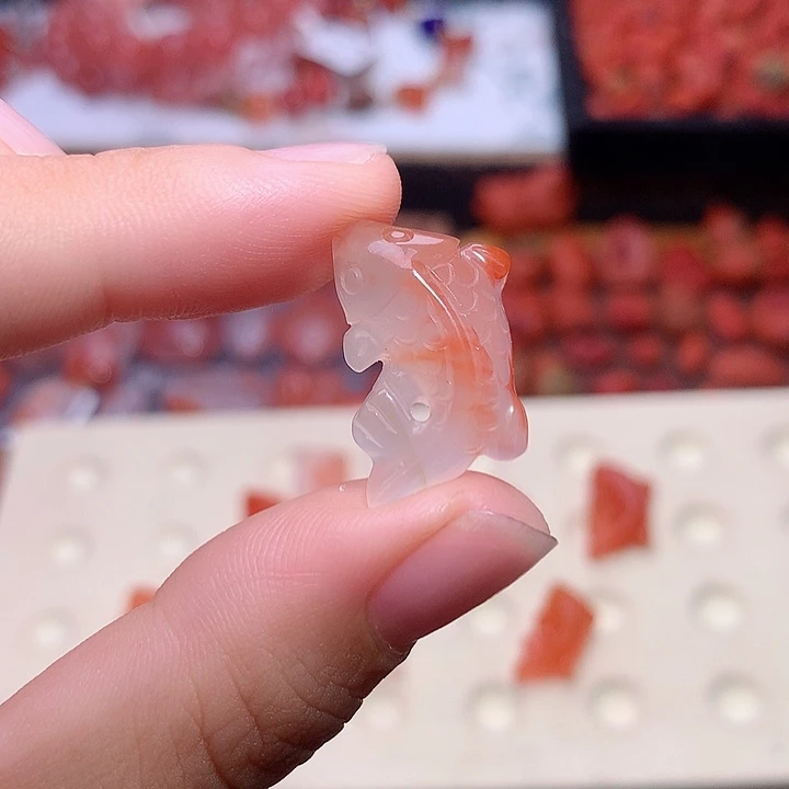 ？***未镶嵌南红南红玛瑙锦鲤2