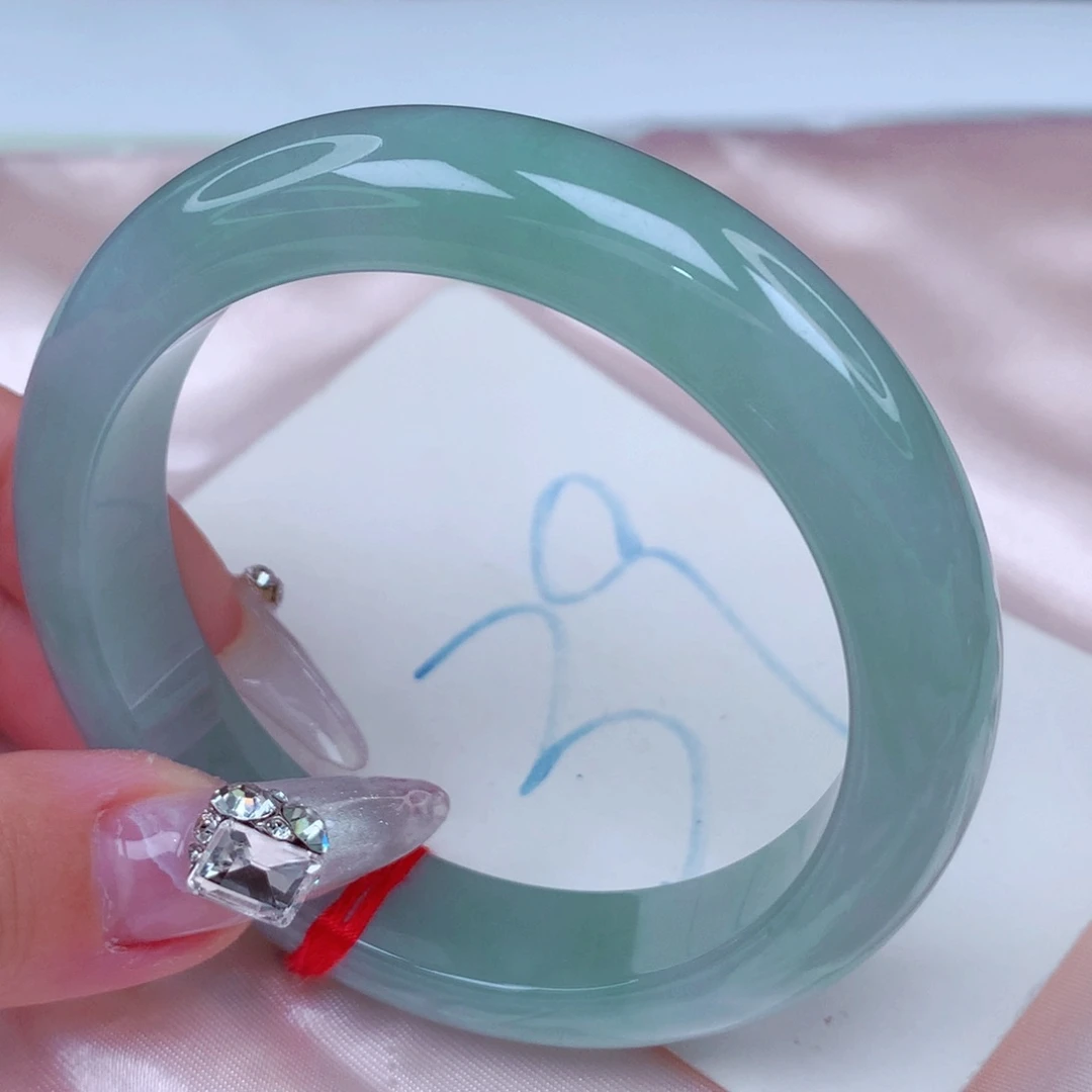 翡翠手镯未镶嵌天然缅甸翡翠A货手镯