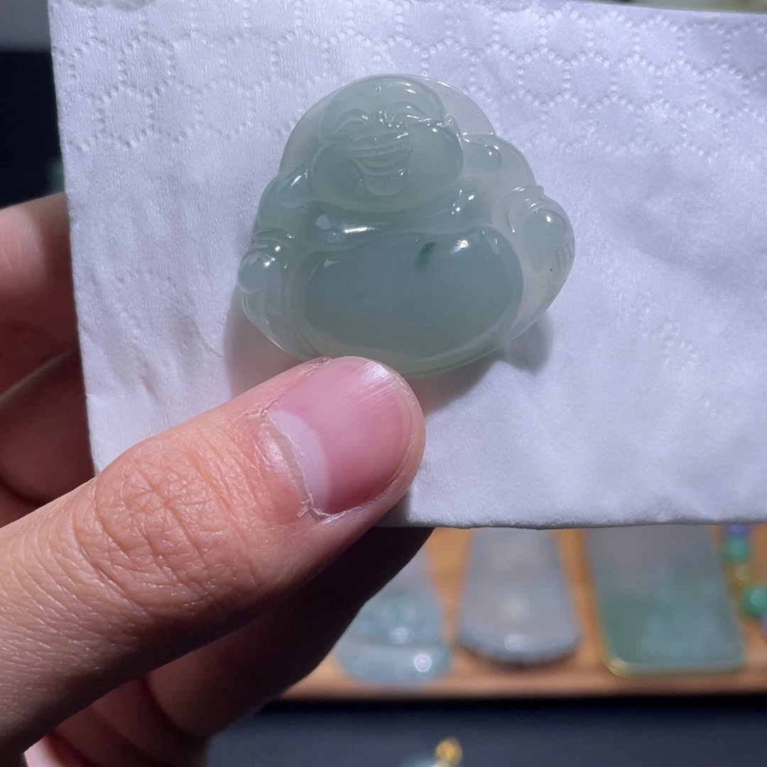 定制翡翠未镶嵌佛公视频里的货