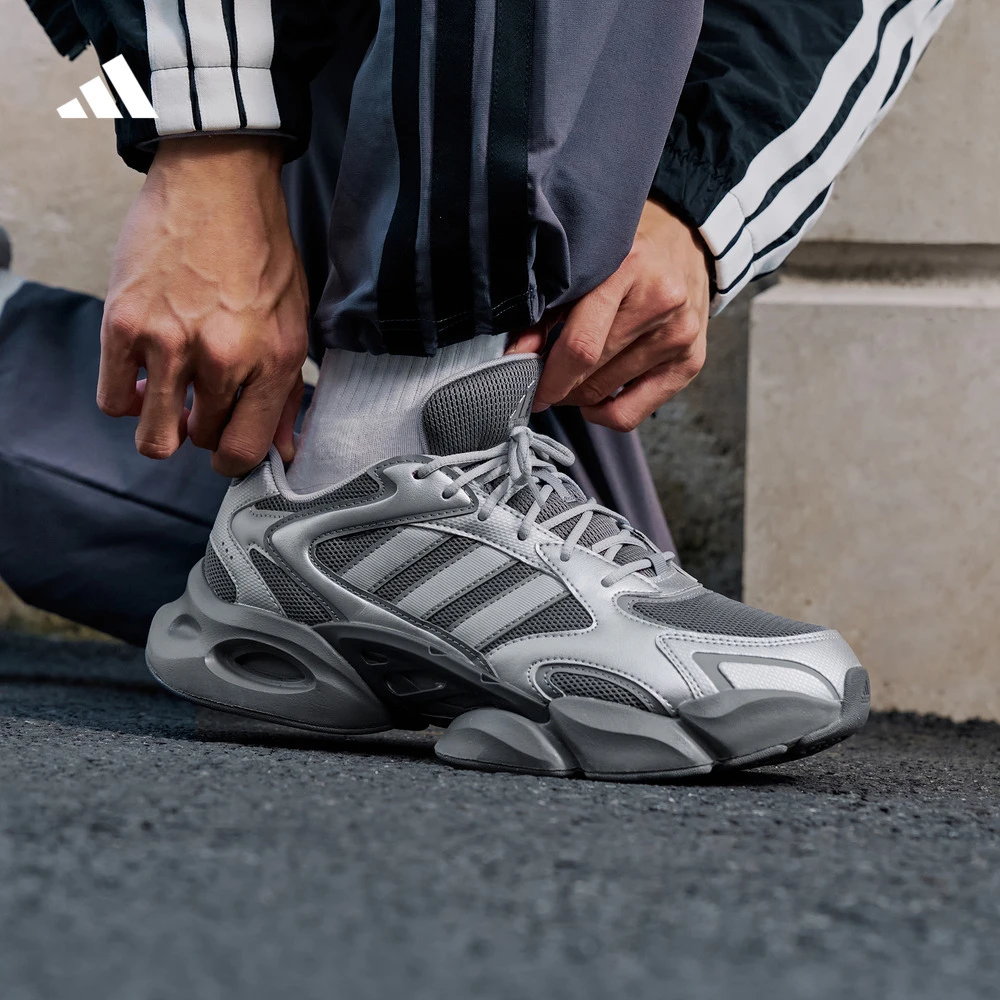 阿迪达斯「轻松鞋」MEGASTRIDE厚底增高休闲老爹鞋男女新款KJ3924