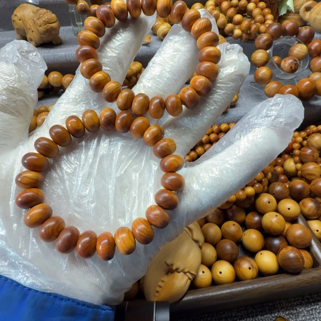 柏木（崖柏）2串算盘珠瑕疵款
